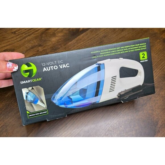 Smart Gear 12-Volt DC Auto Vac With Powerful Suction & Crevice Tool - Picture 1 of 13